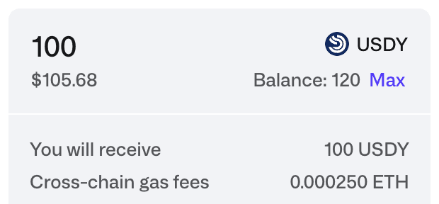 Cross Chain Gas Fee